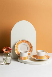 Hermia Alya - Orange Juego de tazas de café